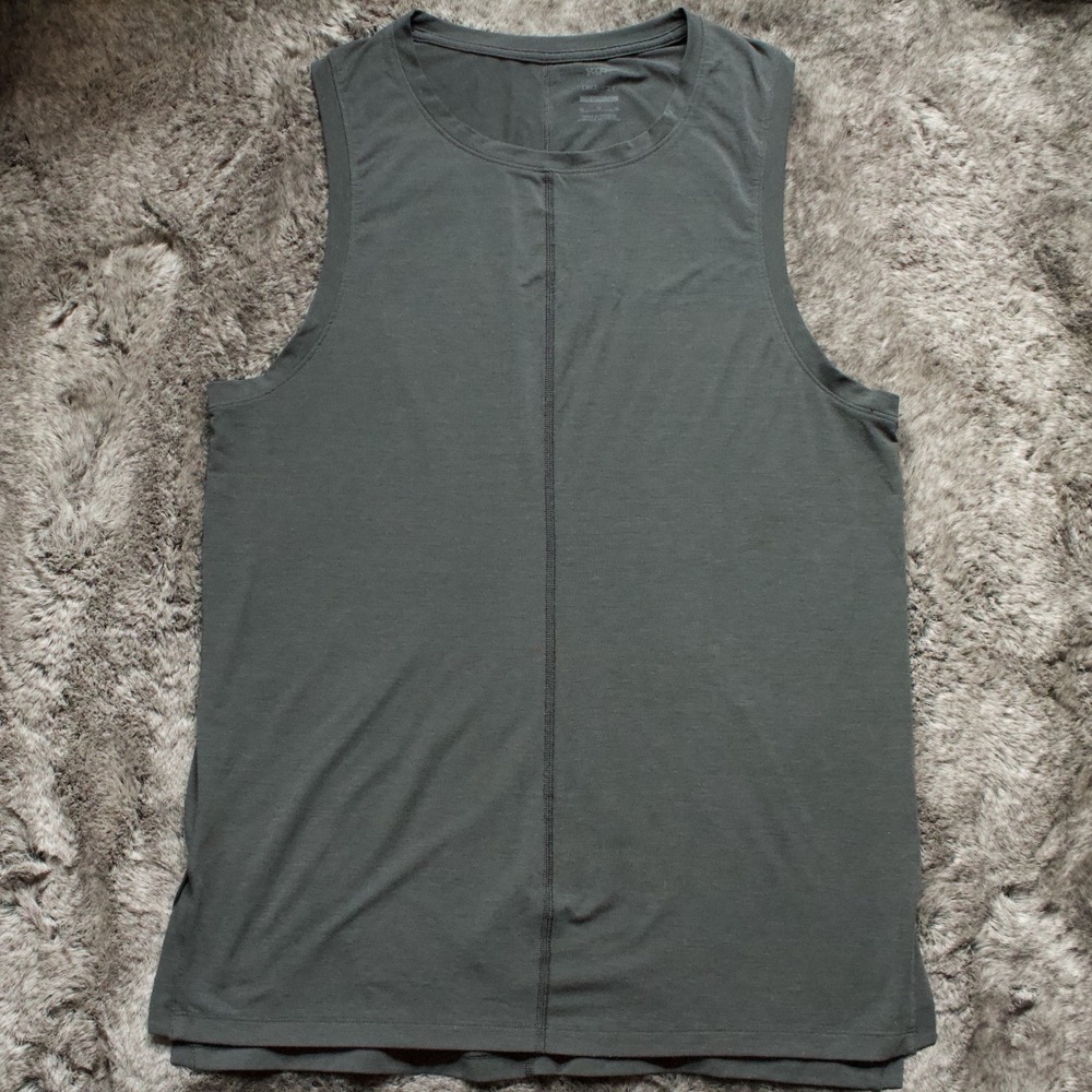 Nike Men's Yoga Slim Fit Sleeveless Tank Top Split Hem Black Size M BV4036-010